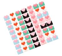 100pcs Heart Shape Blessing Card Paperboard Greeting
