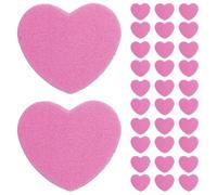 100pcs Heart Shaped Nail Buffer File Dual Sided Different Grits | Washable Compact Design for Natural and Gel Nails, Smoothing Surfaces during Travel or Beginner Practice Sessions
