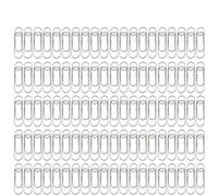 100PCS Heart Shaped Notebook Clips Creative Bookmark Page Holders Metal Pen for Journal Planner Office Supplies for Office Home(Silver-100PCS)