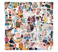 100Pcs Hearts_Topper Stickers, Hot TV Show Heartstopper Anime Stickers Packs for Teens Adult, Vinyl Waterproof Personalised Decals for Laptop Water Bottle Skateboard Luggage