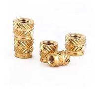 100PCS Heat Set Insert Nut Female Thread Brass Knurled Inserts Nuts Embed Parts Pressed Fit into Holes for 3D Printing M3
