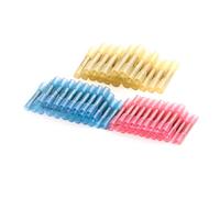 100PCS Heat Shrink Butt Connectors Solder Seal Terminals, Insulated Waterproof Marine Automotive Copper Wire Electrical Kits Electrical Wire Crimp Connector Assortment 10-22 AWG with case