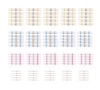 100Pcs Heat Shrink Tubes Waterproof HotMelt Solder