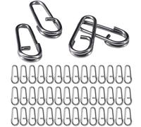 100Pcs Heavy Duty Fishing Split Rings Resistant, 21MM