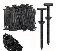 100Pcs Heavy Duty Nylon Universal Cable Tie Buckle for Car, Plastic Cable Ties Tool Fasteners, Self-Locking Zip Ties Holder,Bumper Retainer Clips,UV Resistant Automotive Repair Clips