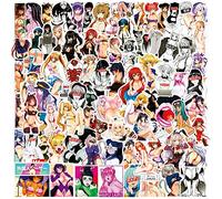 100Pcs Hentai Waifu Sexy Girls Stickers Anime Stickers Manga Cute Loli Women Woman Decals for Laptop Hydro Flask Car Bumper Motorcycle Guitar Skateboard Luggage Waterproof Graffiti Stickers for Adults