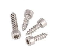 100pcs Hex Hexagon Socket Cap Head Self Tapping Screw Grade 8. Nickel Plated Carbon Steel Allen M2 .6 M3 M4 M5 M6(25mm,M3.5 x100pcs)