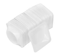 100pcs Hexagon Weighing Dishes Plastic White Laboratory Weigh Boats