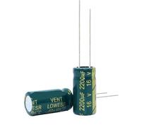 100PCS high-frequency crystal 16v2200uf 2200uf 16v Size:10X20MM