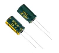 100PCS High frequency low resistance 680UF 35V 10X17 electrolytic capacitor