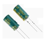 100PCS High frequency low resistance LCD motherboard with direct insertion electrolytic capacitor 1500U 1500UF 16V 10X20MM