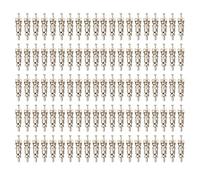 100PCS High Pressure Valve Stem Core Aluminum Alloy Copper Car Air Conditioner Valve Core for R12 Series Durable and Resistant Auto AC Repair Parts