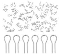 100Pcs High Temperature Nichrome Wire Jump Rings, Nichrome Hanger Hooks
