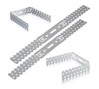 100Pcs Hinge Drylining Brackets, Steel Drywall Bracket, 295mm x 30mm Galvanised Mild Steel Wall Mount for Wall Ceiling Timber Joint DIY Project