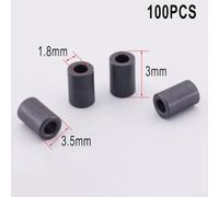 100pcs Hollow Ferrite Beads 3.5x5x1.5mm Ni-Zn Filter Rings for Noise Suppression on Signal & Power Lines - Black Anti-Interference(3.5 * 3*.5mm)