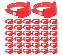 100pcs Hospital Identification Wristbands Red Patient Id Bands