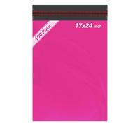 100pcs Hot Pink Parcel Bags, Postage Bags, Mailing Bags 17x24 Sizes 100 Pack Poly Postal Bags Self Seal iSOUL Small to Large Mailing Bags Packaging Assorted Mailers Posting Shipping Post Bag Envelopes
