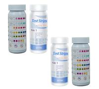 100Pcs Hot Tub 6 In 1 Test Strips, pH Test Strips, PH Tester for Drinking Water, Pool Water Testing Kit for Chlorine, Bromine, Hardness, Cyanuric Acid, PH and Total Alkalinity