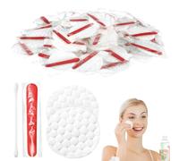 100Pcs Hotel Vanity Set, Individually Wrapped Hotel Amenities Bulk, Disposable Hygiene Kit with Cotton Pads, Cotton Swabs, Nail File for Motels Makeup Toiletry