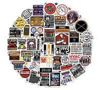 100Pcs HVAC Stickers and Decals for Hard Hat - Gifts for HVAC Technicians, HVAC Gifts for Men, HVAC Tools Stickers