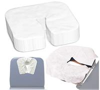 100pcs Hygiene Disposable Face Cradle Covers for Massage Tables, Soft Massage Face Rest Cover Head Cradle Covers U Cushion Covers Massage Face Pillow Cover for Massage Chair Beauty Tattoo Salon Bed