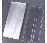 100pcs Ice Cream Bags, Popsicle Stick Bag, Transparent Ice Popsicle Bag, Ice Candy Bags, Ice Lolly Pouch for DIY Ice Pop Yogurt Juice(11x22cm)