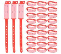 100pcs Id Wristbands for Adults Disposable PVC Hospital Patient