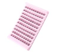 100Pcs Individual Cluster DIY Extension colourful Volume Thin Soft Comfortable(Color:,Size:2SET_M)