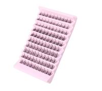 100Pcs Individual Cluster DIY Extension colourful Volume Thin Soft Comfortable(Color:,Size:2SET_M)