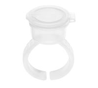 100pcs Ink Rings Cups Pigment Rings Makeup Holder Pigment Container Pigment Ink Cup Eyelash Extension Nail Art