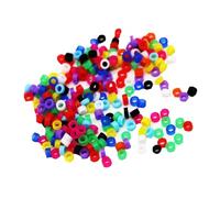 100Pcs Inner Diameter 2mm 3mm, Bird Ring Leg Bands for Parrots, Finches, Canaries, Colorful Munias,100 Pcs Rings,Inner Diameter 3mm