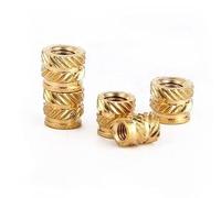 100PCS Insert Nuts Embed Parts Female Thread Brass Knurled Heat Set Inserts Nut Pressed Fit Into Holes for 3D Printing M2