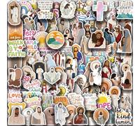100PCS Inspirational Christian Stickers, Jesus Bible Verse Stickers for Water Bottle Laptop Journaling, Waterproof Religious Faith Sunday School Gifts for Kids Adults