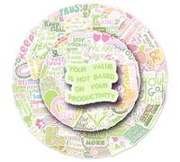 100PCS Inspirational Words Stickers for Teens Adults Students Teacher Employees Motivational Sticker Affirmation Stickers Waterproof Scrapbook Supplies Water Bottle Hydroflasks Laptops Computers