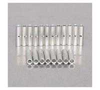 100pcs Insulated Electrical Wire Ferrules - T2 Red Copper, 26-10 AWG Butt Connectors for Seamless Splicing(22-16)