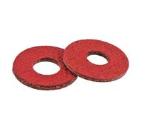 100pcs Insulating Fiber Flat Washers Red Sealing Gasket M2-M8(M4x8x0.8)