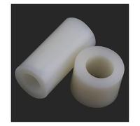 100Pcs Insulation Column Plastic Post Straight Through Column Nylon Sleeve ABS Gasket Round Hole Pillar Interval Column M5 2-20mm (Color : 12mm, Size : M5 X D7)