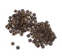 100pcs Invisible Sew on Brass Snap Fasteners 15mm Round Garments