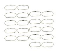 100pcs Iron Round Ball Bead Chain for Pendants and Key Rings