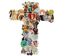 100PCS Jesus Christian Stickers,Bible Faith Stickers for Laptop Phone Water Bottle Scrapbook Luggage Guitar Skateboard