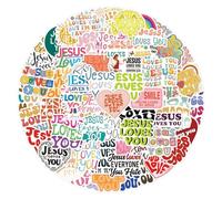 100PCS Jesus Christian Stickers for Adults,Inspirational Christian Stickers for Water Bottles Jesus Stickers for Scrapbook Vision Boards Laptops,Phone Cases,Gifts Bible Study Supplies for Women