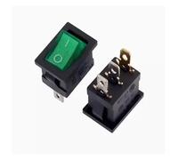 100PCS KCD1-101 Switch ON-OFF KCD1 15 * 21mm 2Pin3/4Pin Ship Type Switch 6A 250V 10A 125V 15X21 Rocker Switch Power Switch 21X15MM IDGTTLDF(ON-OFF Green light)