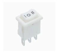 100PCS KCD1-101 Switch ON-OFF KCD1 15 * 21mm 2Pin3/4Pin Ship Type Switch 6A 250V 10A 125V 15X21 Rocker Switch Power Switch 21X15MM IDGTTLDF(3Pin ON-OFF-ON White)