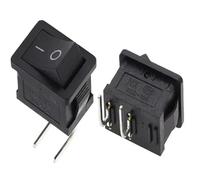 100PCS KCD1-101 Switch ON-OFF KCD1 15 * 21mm 2Pin3/4Pin Ship Type Switch 6A 250V 10A 125V 15X21 Rocker Switch Power Switch 21X15MM IDGTTLDF(2Pin ON-OFF L-type)