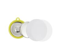 100pcs Keychain Badge Button Pins Maker Double-side Key Ring DIY Round Pin Parts Making Supplies Multipurpose(32mm)