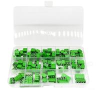100PCS KF3012P Screw Terminal Block Kit 2P 3P 4P PCB Mount 5 08MM Post Splicing Connectors Supporting 18AWG to 26AWG Wire for Electronics Projects