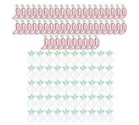 100Pcs Kids Paper Clips, Cute Chili Radish Design Metal Office Clips, Colorful Small Paper Clips for School Home Office Use, Durable Electroplated Paperclips for Organizing