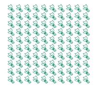 100Pcs Kitten Paper Clips | Cute Cat Design Strong Clamps for Papers/Notes/Clothes | Hollow Out Metal Clips for Office & Home Use (Green)