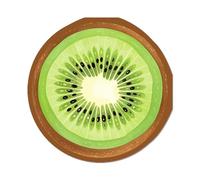 100pcs Kiwi Fruit Paper Napkins, 2-Ply Disposable Party Napkins with Green Flesh & Brown Skin Design Decorative Serviettes for Birthday, Baby Shower, BBQ, Kitchen Dining, Picnic, Fruit-Themed