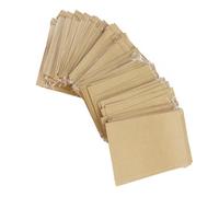 100pcs Kraft Paper Seed Storage Envelopes, Tear Resistant, Khaki | Tool Free Sealing, Label and Sort Easily, for Herb Seeds and Cards in Nursery Greenhouse Use
